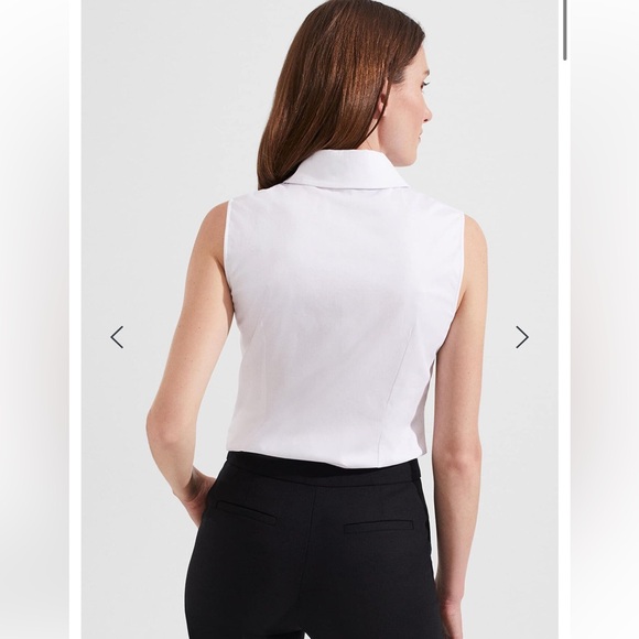 Vic Sleeveless button down shirt from Hobbs of London - Picture 3 of 10